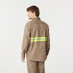 Ver foto 1: Camisa de trabajo beige, de espalda